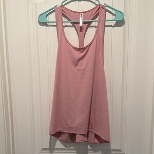 Fabletics Light Pink Racerback Tank Top